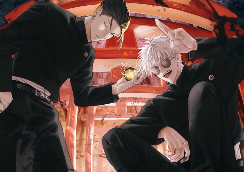 gojou satoru and getou suguru (jujutsu kaisen) drawn by s0311_tre