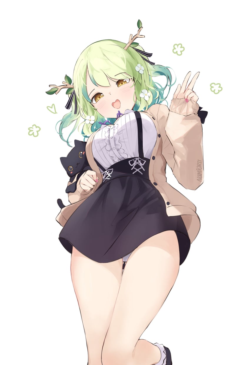 ceres fauna and snail (hololive and 1 more) drawn by namiorii