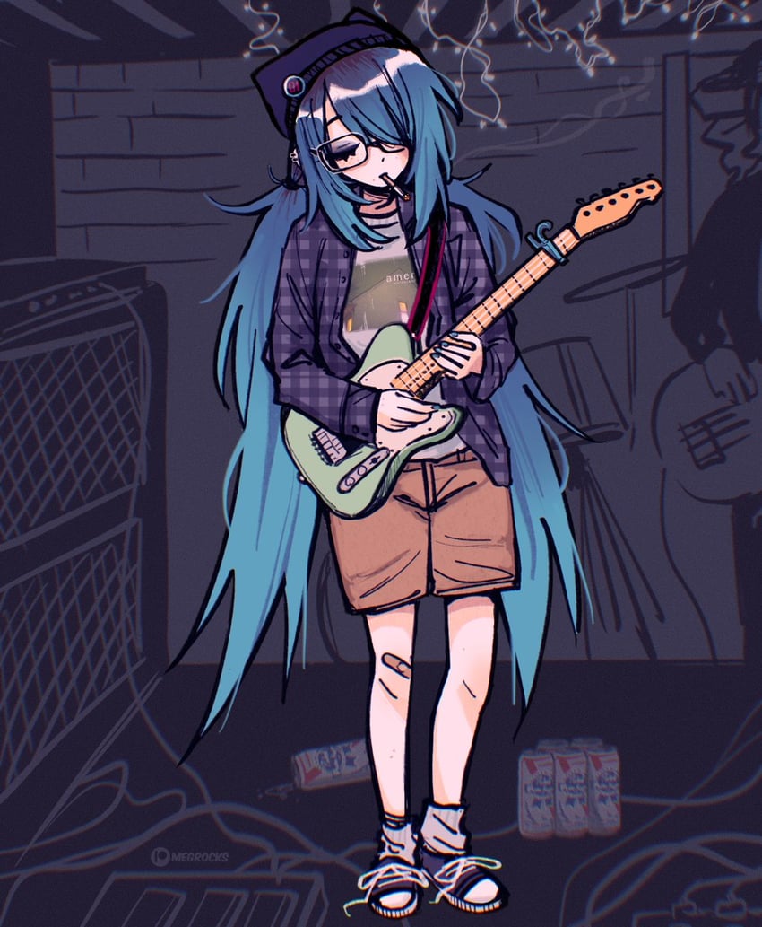 hatsune miku, kasane teto, and midwest miku (vocaloid and 2 more) drawn by megrocks