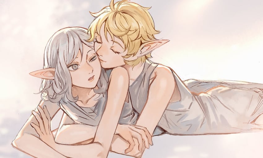 mithrun and mithrun's brother (dungeon meshi) drawn by kabe_piko