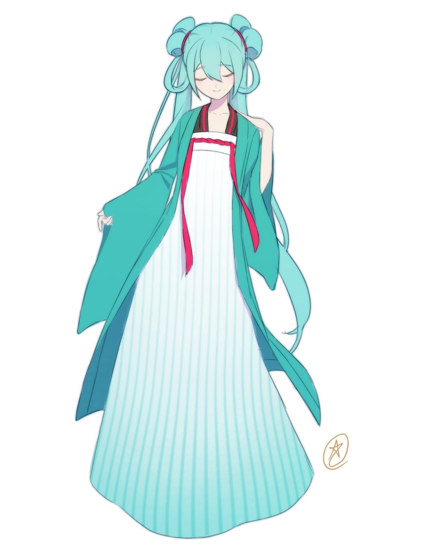 hatsune miku (vocaloid) drawn by starmalia