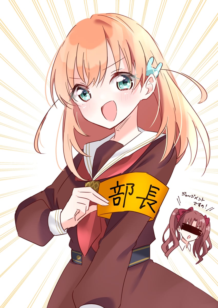 hinoshita kaho and shirai kuroko (love live! and 3 more) drawn by ririn_(ririn_501)