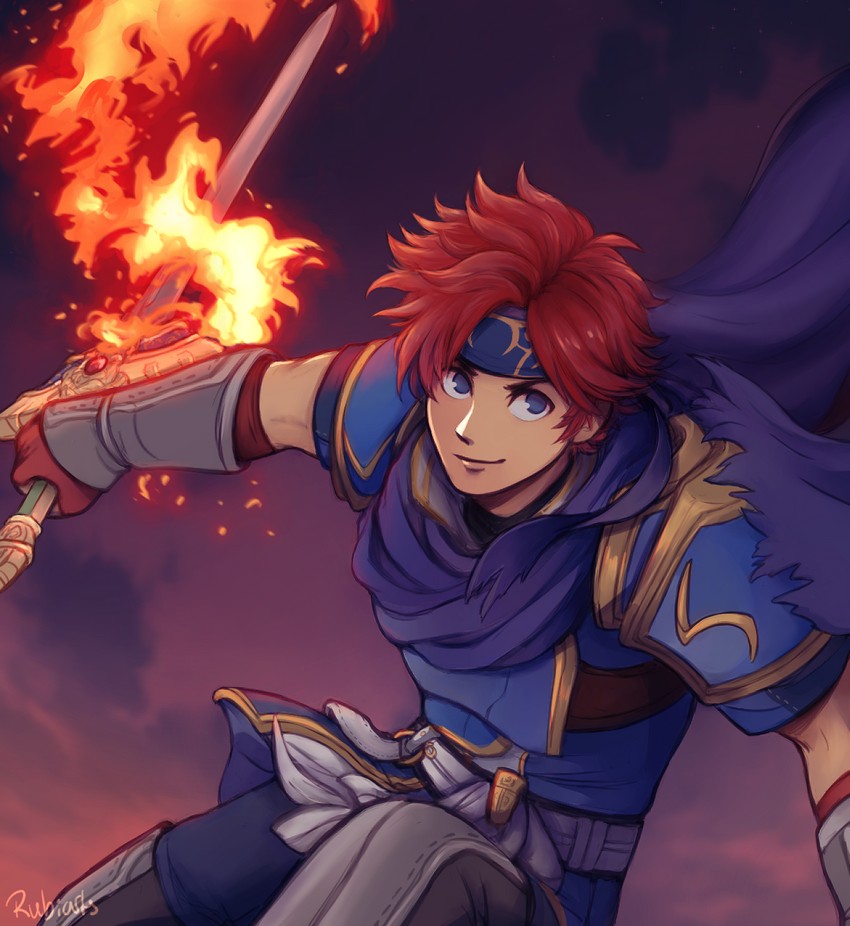 roy (fire emblem and 2 more) drawn by rubi_arts
