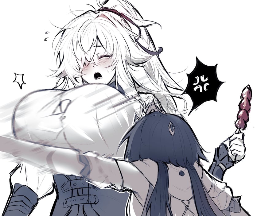 jing yuan and yunli (honkai and 1 more) drawn by shikiauu