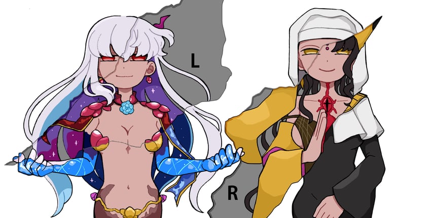 sessyoin kiara and kama (fate and 1 more) drawn by keshigomusan1