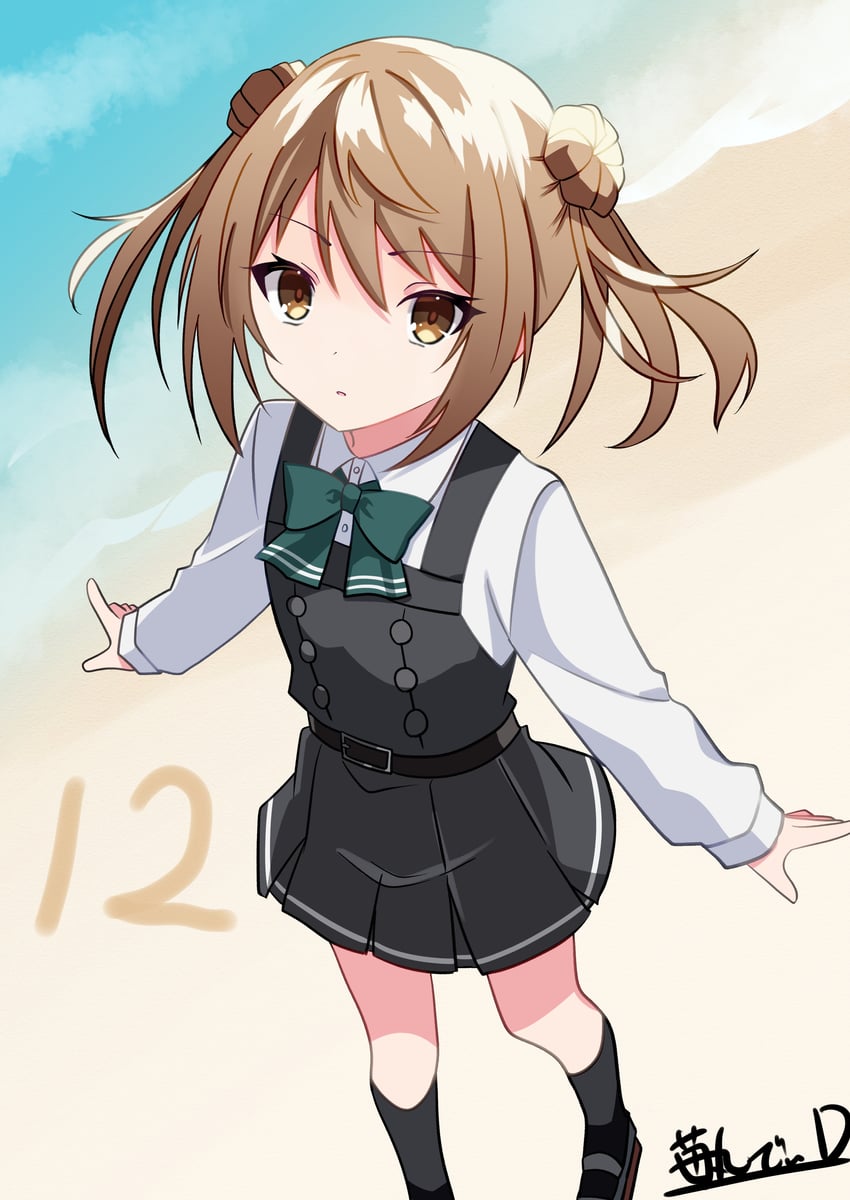 michishio and michishio kai ni (kantai collection) drawn by ichigomaru_d
