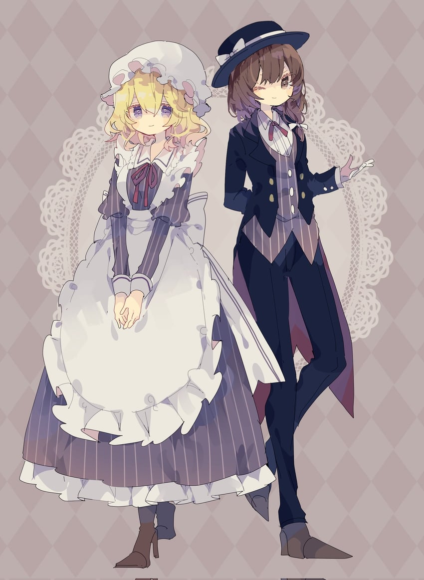 usami renko and maribel hearn (touhou) drawn by nikorashi-ka