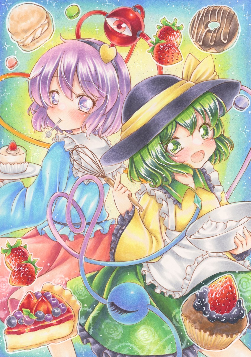 komeiji koishi and komeiji satori (touhou) drawn by nekofish666