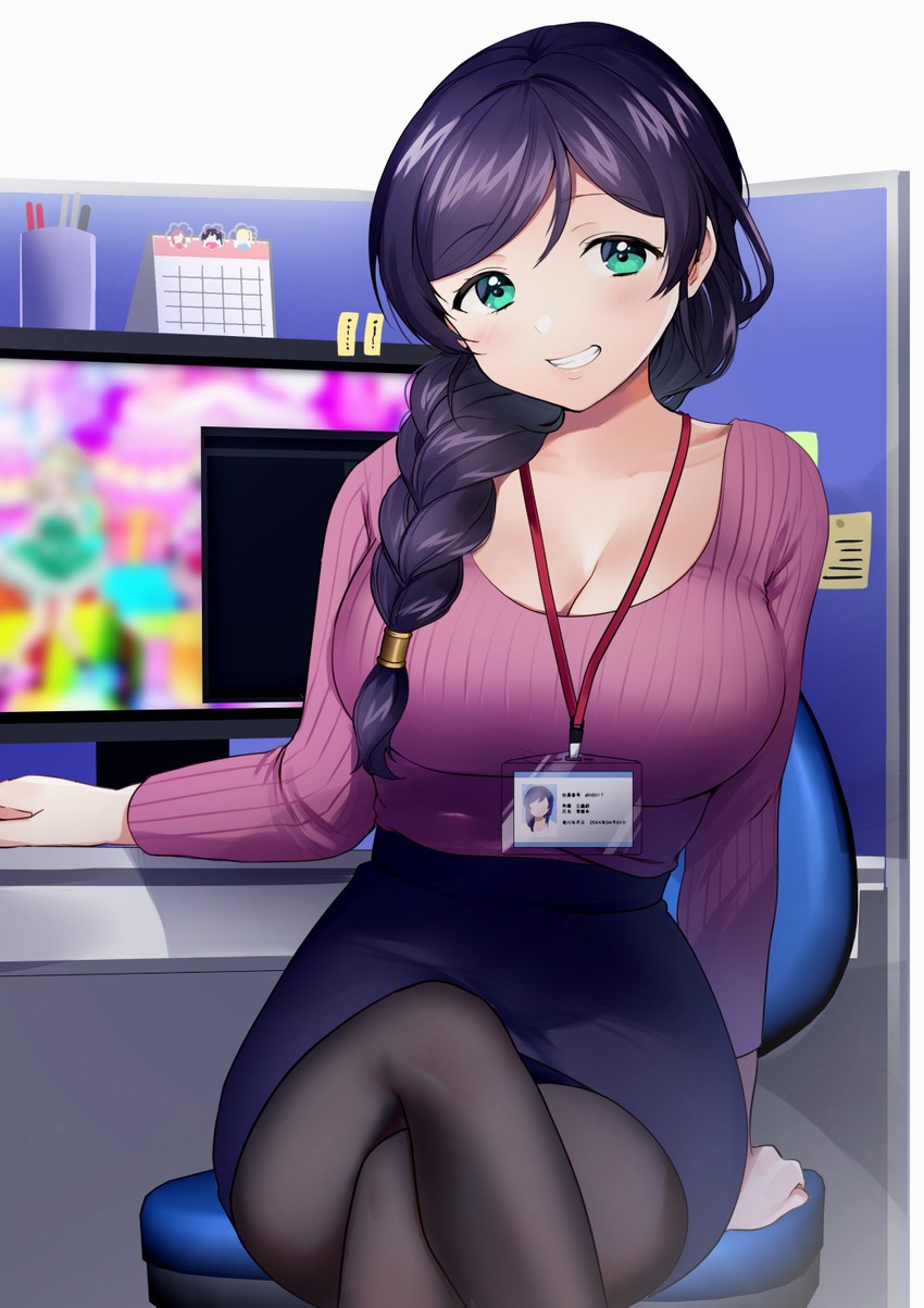 tojo nozomi, yazawa nico, and ayase eli (love live! and 1 more) drawn by kazepana