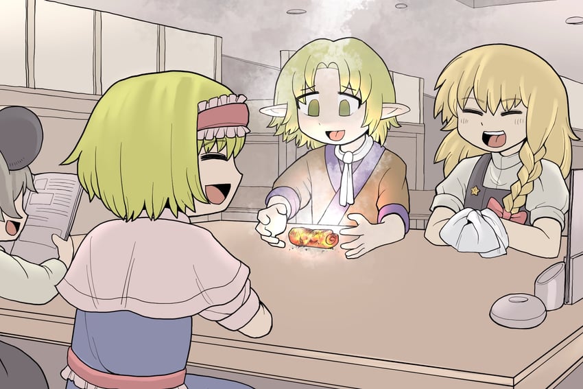 kirisame marisa, alice margatroid, nazrin, mizuhashi parsee, nyon, and 3 more (touhou and 1 more) drawn by drddrddo