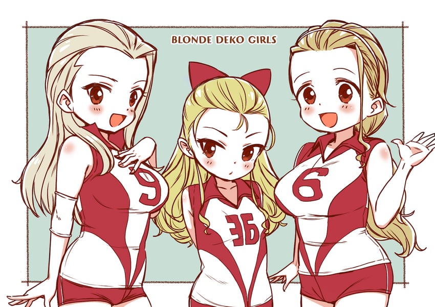 assam, clara, and sasaki akebi (girls und panzer) drawn by hone_(honehone083)