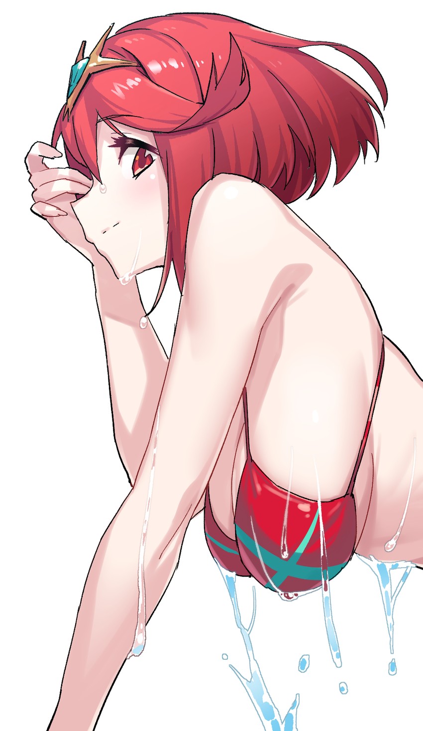 pyra (xenoblade chronicles and 1 more) drawn by green322