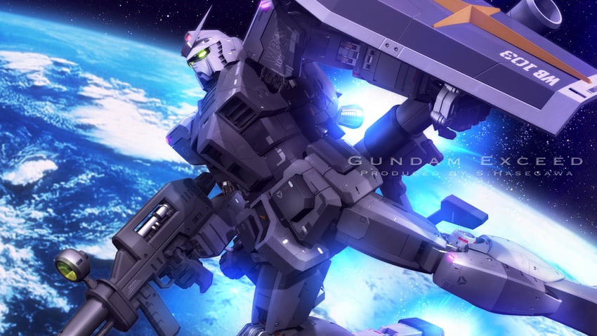 g-3 gundam (gundam and 1 more) drawn by s.hasegawa
