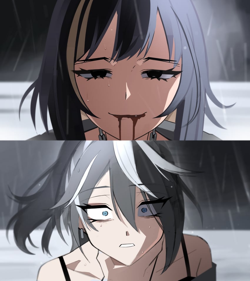 azai eimi and shimazu shika (alien stage and 1 more) drawn by rahthelathe