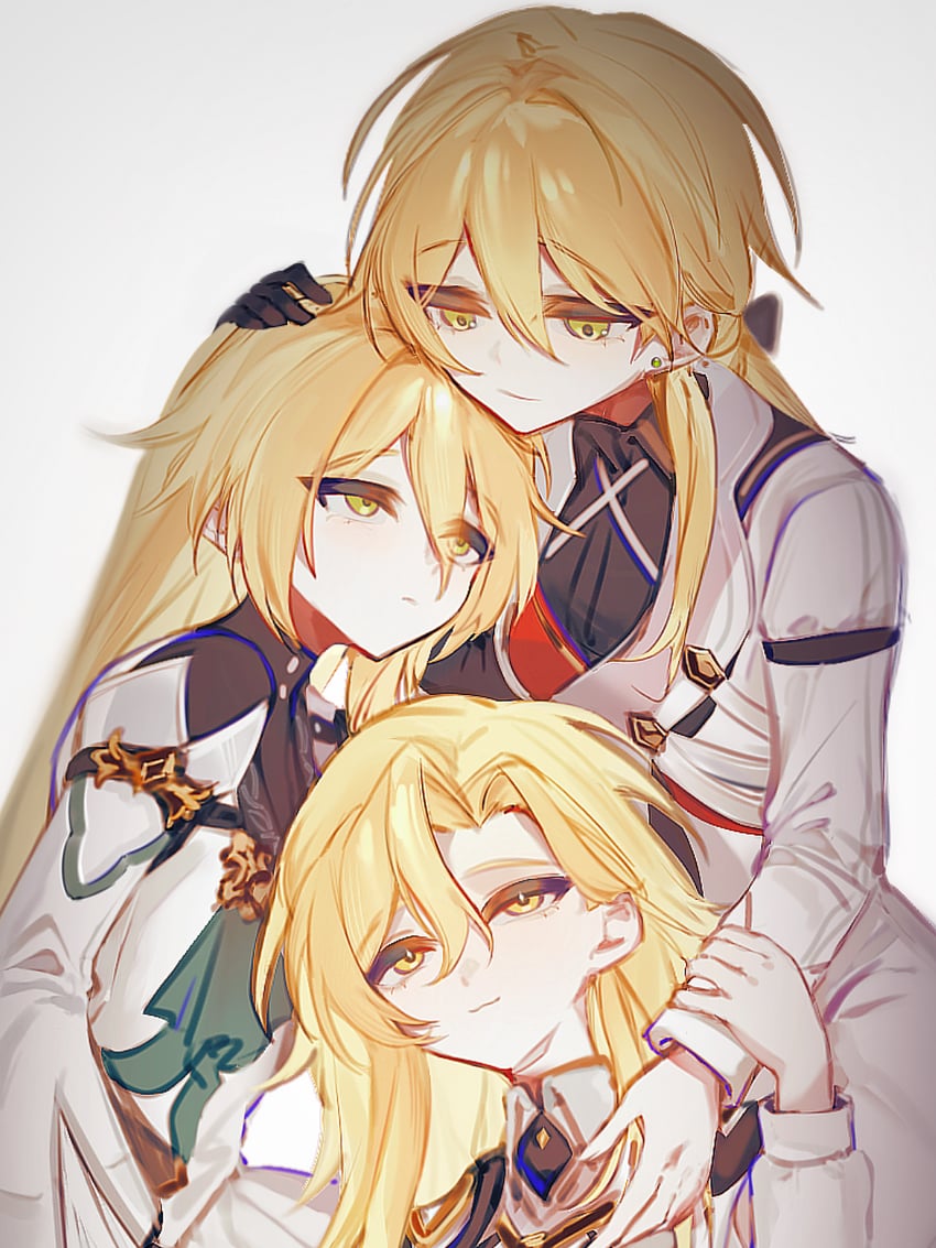 luocha, otto apocalypse, void archives, and ishida akira (honkai and 2 more) drawn by ummmm693