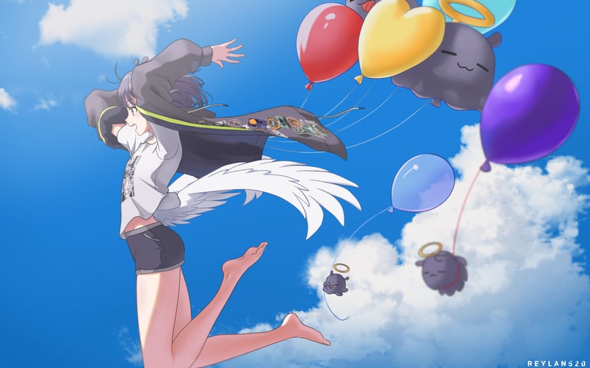 ninomae ina'nis and takodachi (hololive and 1 more) drawn by reylan520