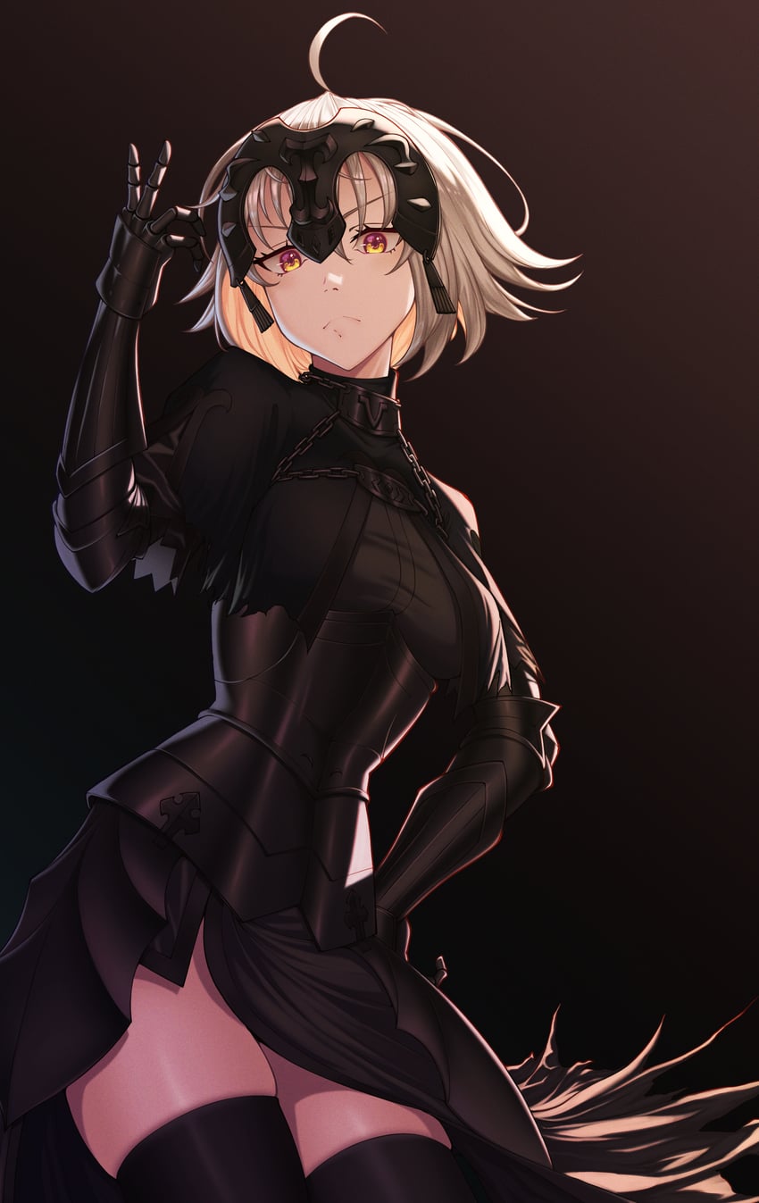 jeanne d'arc alter (fate and 1 more) drawn by extrakrispykari