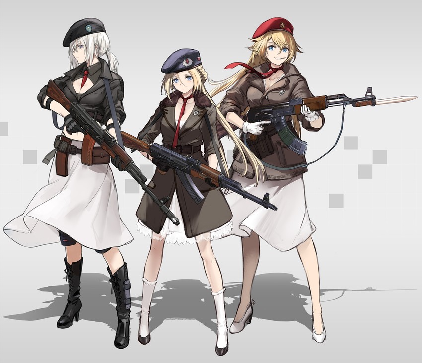 ak-47 (original and 1 more) drawn by kisetsu