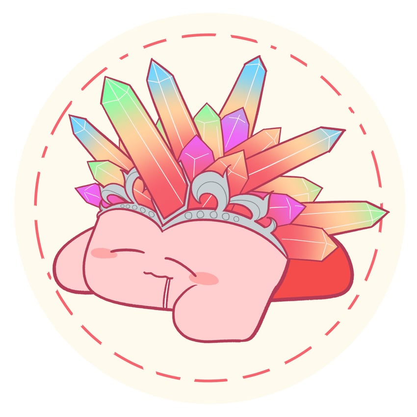 kirby, needle kirby, and crystal needle kirby (kirby and 1 more) drawn by 0o-kamenozoki-o0