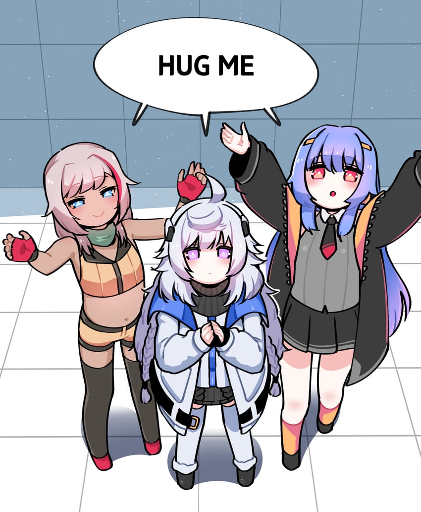 lancer mina, tiamat, and ullr (last origin) drawn by mogijabgo