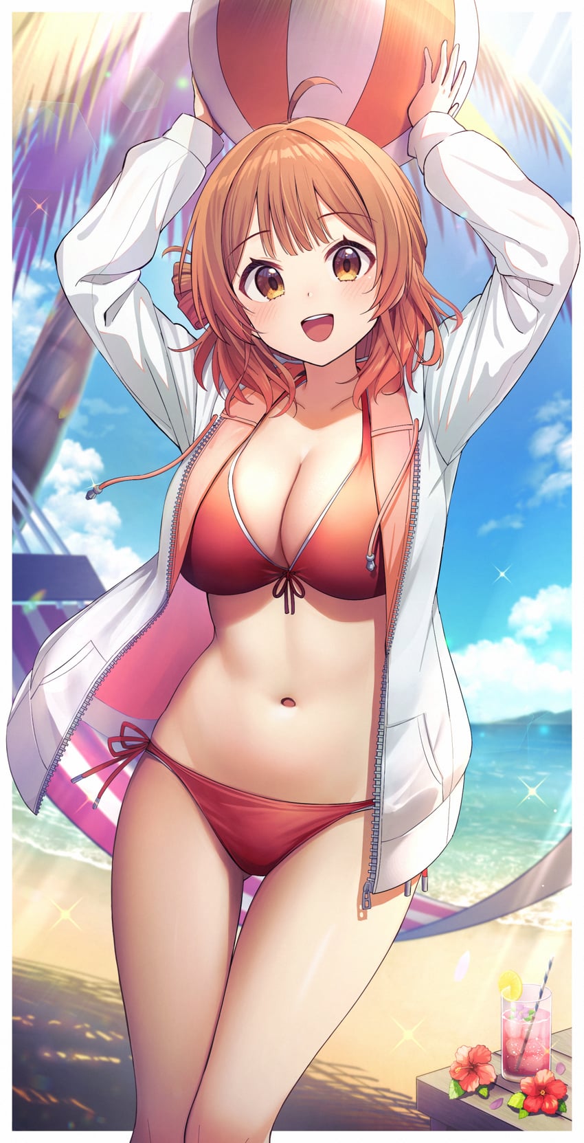 hanami ume (idolmaster and 1 more) drawn by u_rin
