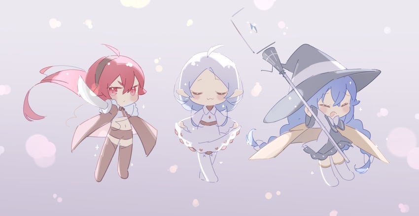 roxy migurdia, eris greyrat, and sylphiette (mushoku tensei) drawn by ne_ko_ko
