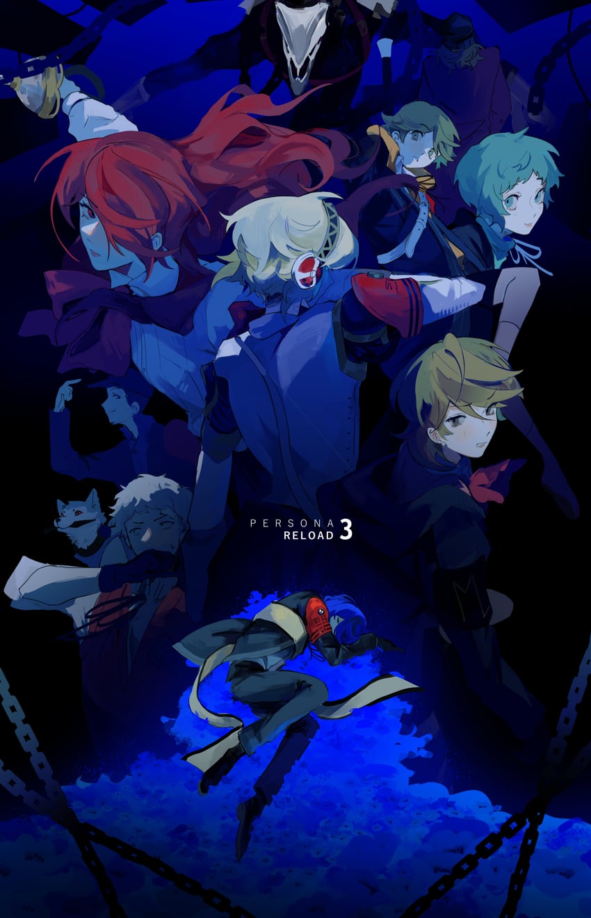 yuuki makoto, aigis, takeba yukari, kirijou mitsuru, yamagishi fuuka, and 6 more (persona and 2 more) drawn by sijia_(jd5vlp)