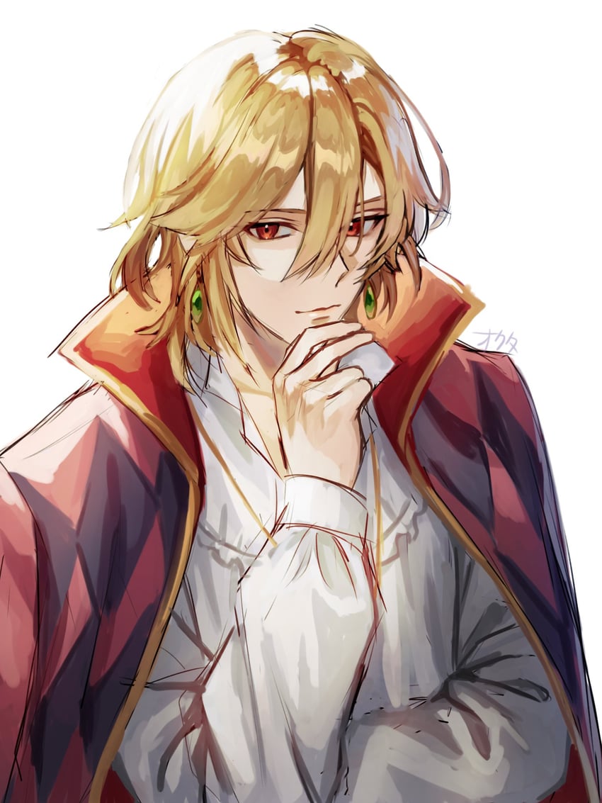 kaveh and howl pendragon (genshin impact and 1 more) drawn by okuta_dayo