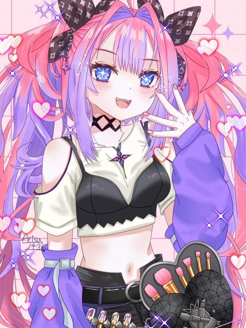 kikirara vivi (hololive and 1 more) drawn by arisuuuuu.1436