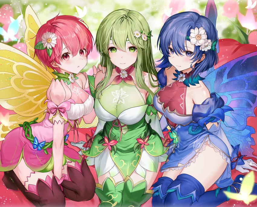 palla, catria, and est (fire emblem and 2 more) drawn by haru_(nakajou-28)