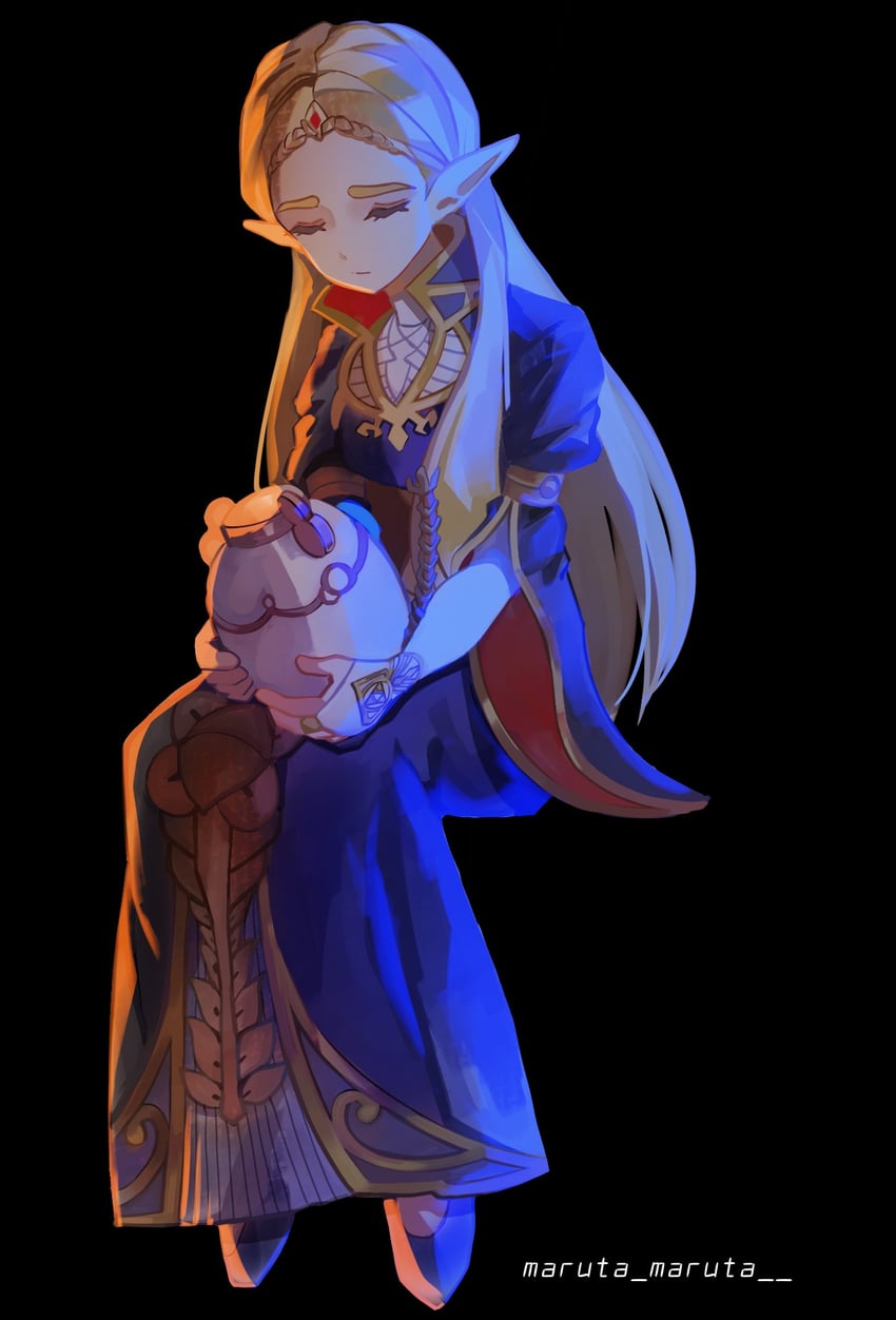 princess zelda (the legend of zelda and 1 more) drawn by maruta_maruta