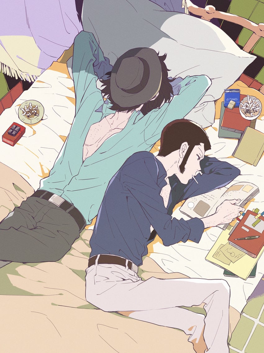 arsene lupin iii and jigen daisuke (lupin iii) drawn by hoyano_(maimai)