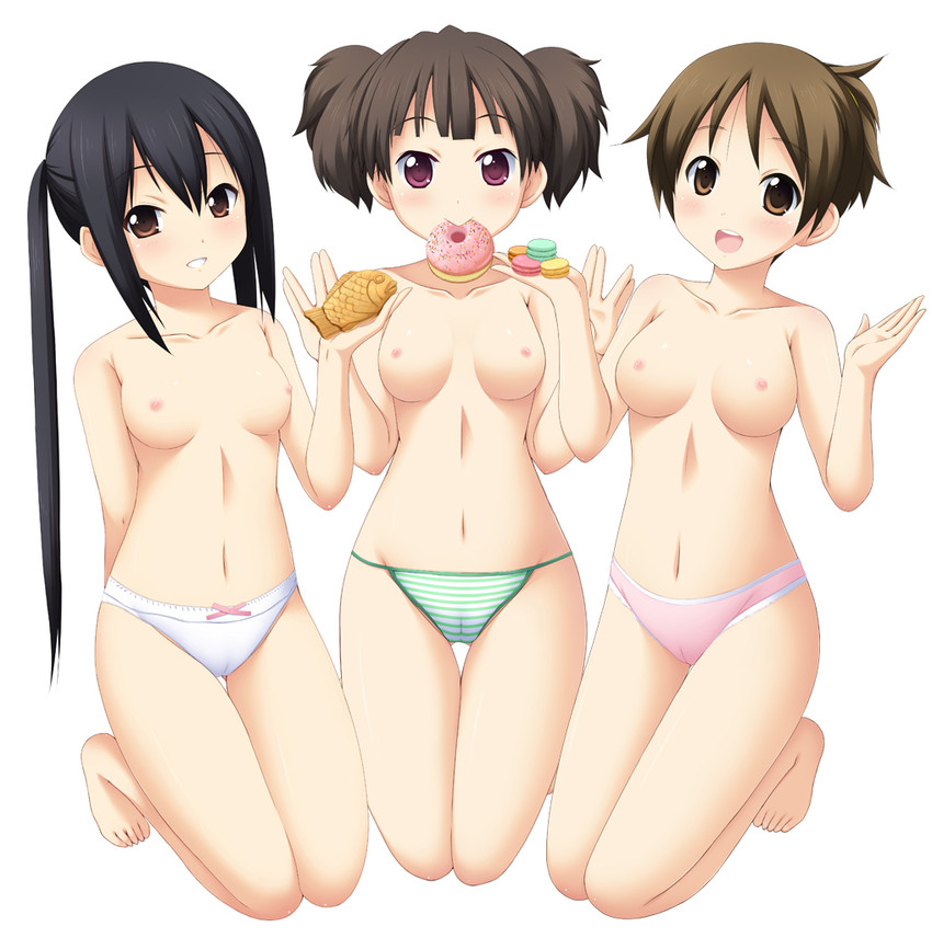 nakano azusa, hirasawa ui, and suzuki jun (k-on!) drawn by shiou_tsuyukusa