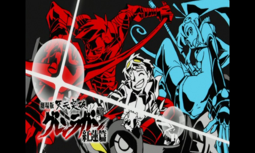 yoko littner, simon, kamina, and boota (tengen toppa gurren lagann)