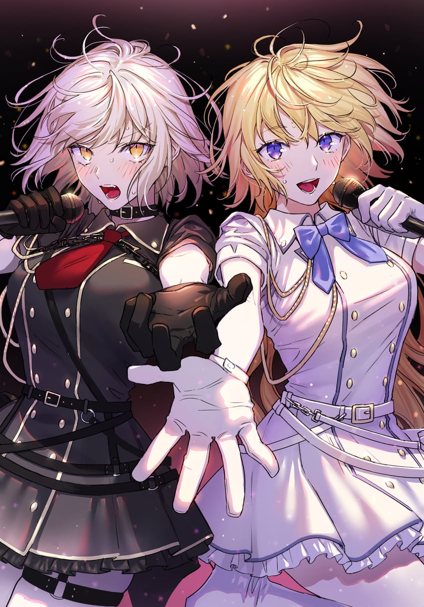 jeanne d'arc alter and jeanne d'arc (fate and 2 more) drawn by nipi27