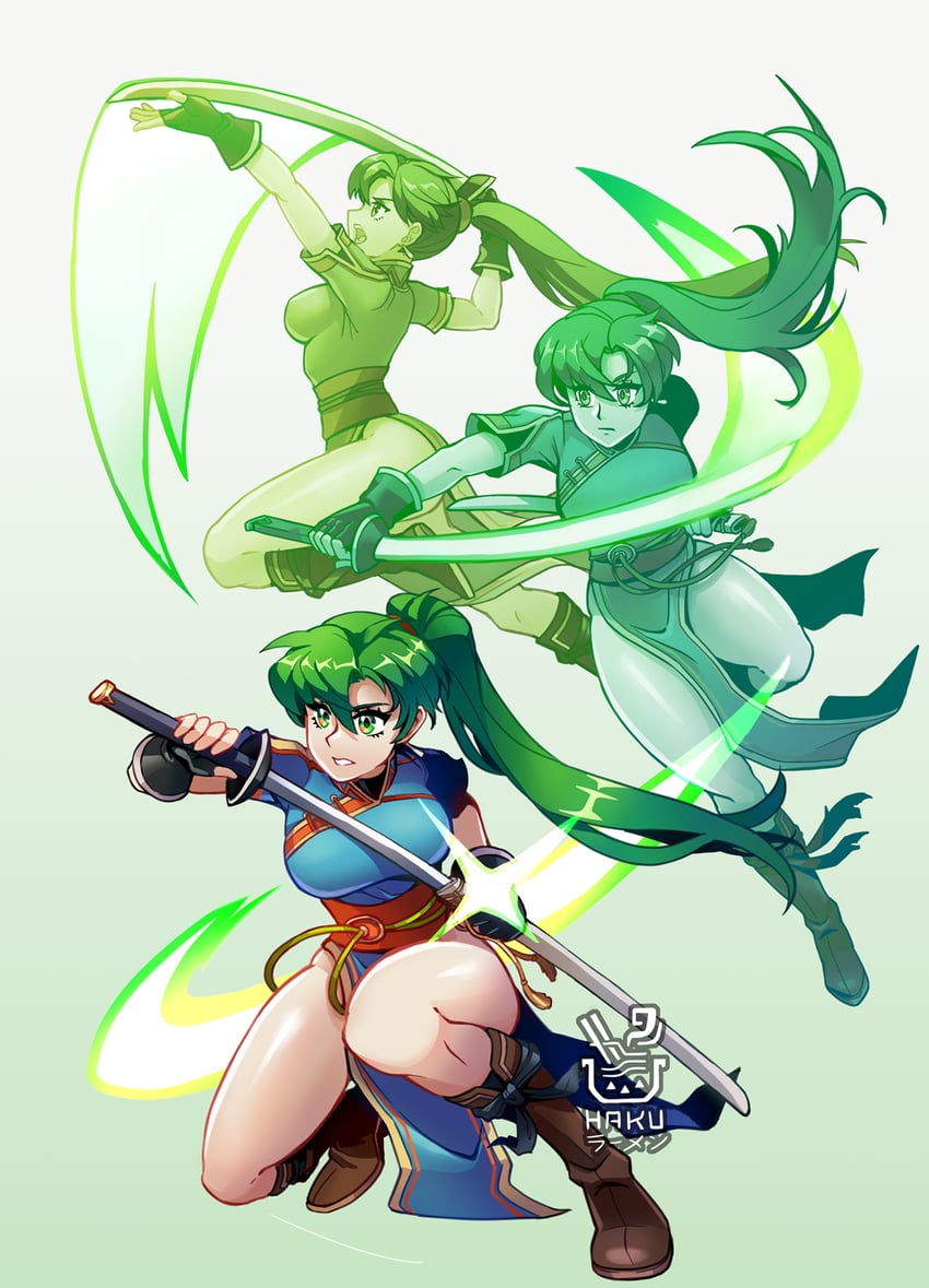 lyn (fire emblem and 1 more) drawn by hakuramen