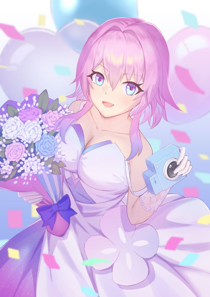 march 7th (honkai and 1 more) drawn by lan_qiandai