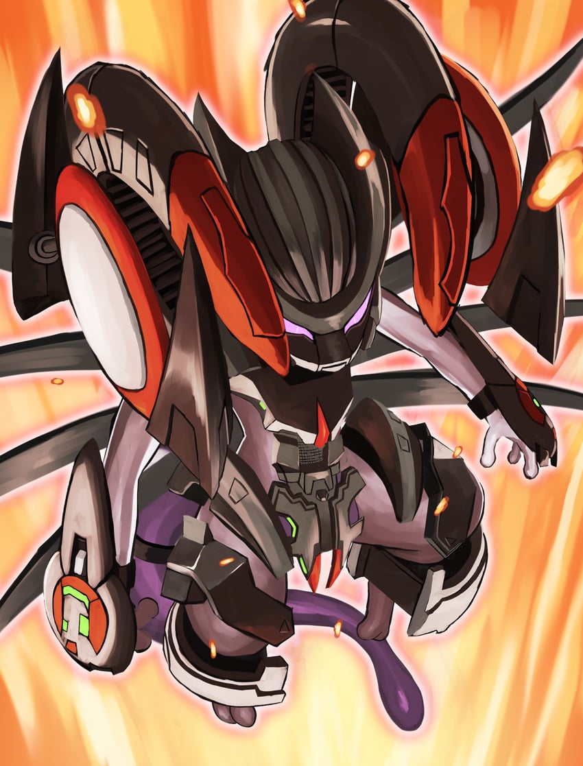 mewtwo (pokemon and 1 more) drawn by jira_(ziraiya26)
