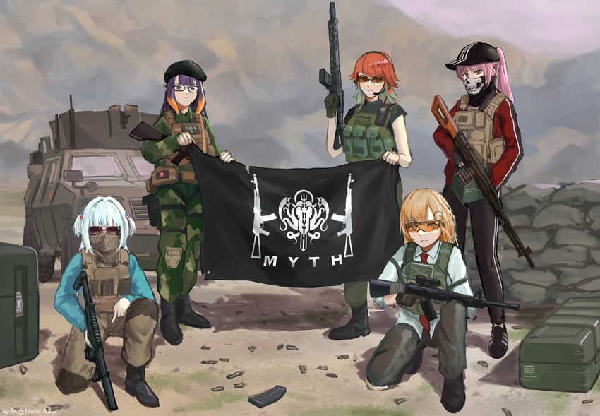 gawr gura, mori calliope, ninomae ina'nis, takanashi kiara, and watson amelia (hololive and 1 more) drawn by mario_(inverse_atelier)
