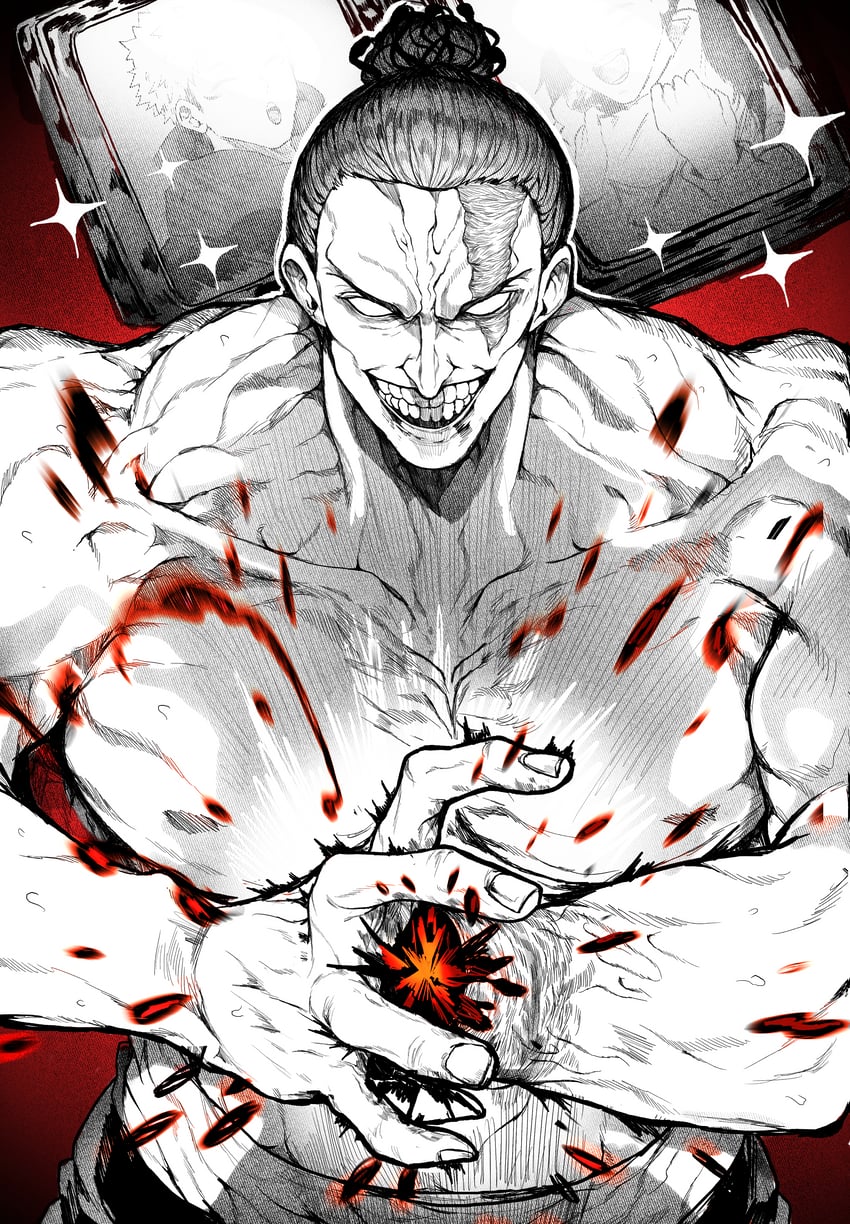 itadori yuuji, okkotsu yuuta, and toudou aoi (jujutsu kaisen) drawn by yotsumi_shiro