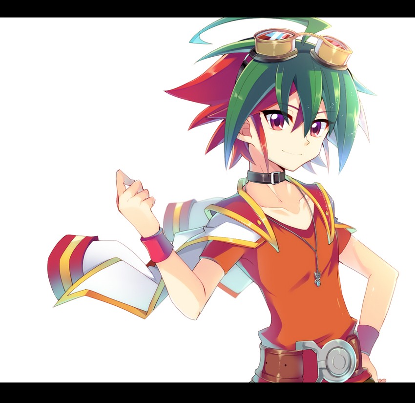 sakaki yuya (yu-gi-oh! and 1 more) drawn by rento_(rukeai)