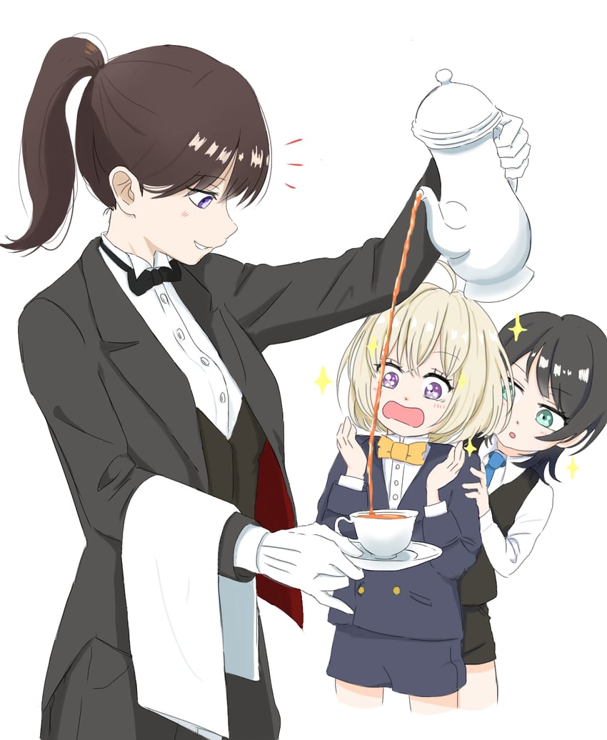 shiina taki, yahata umiri, and misumi uika (bang dream! and 1 more) drawn by gyozapouch