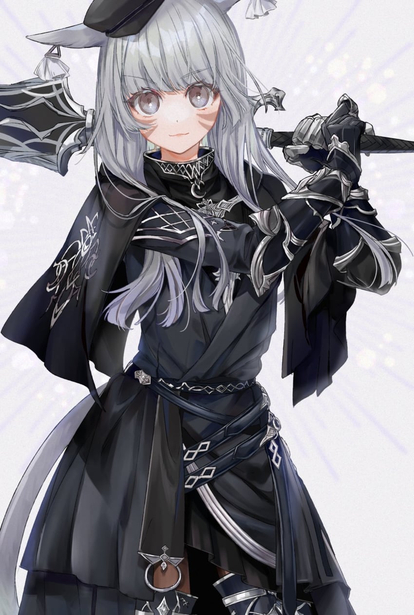 warrior of light (final fantasy and 1 more) drawn by lunica
