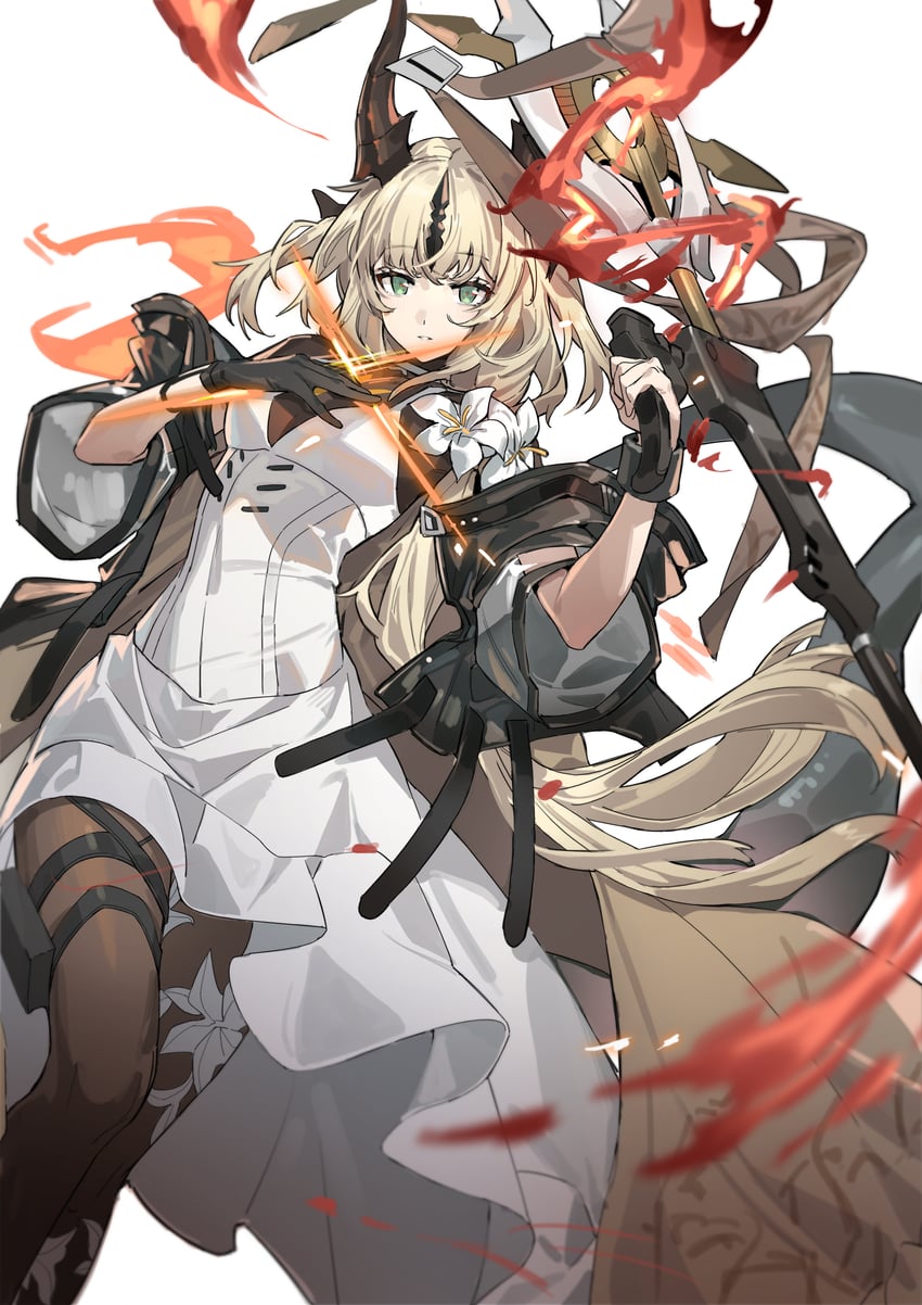 reed and reed the flame shadow (arknights) drawn by kyo_(krokikyon)