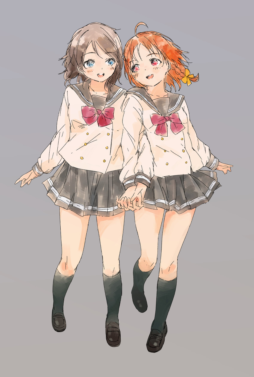 watanabe you and takami chika (love live! and 1 more) drawn by syou_(endemic_species)