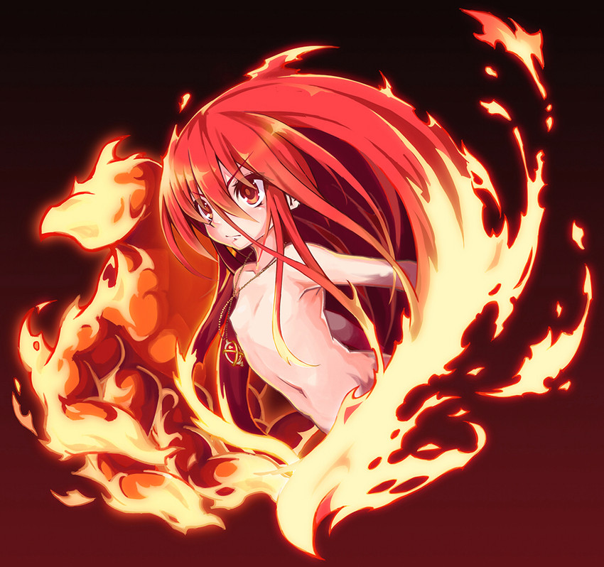 shana and alastor (shakugan no shana) drawn by rokushou
