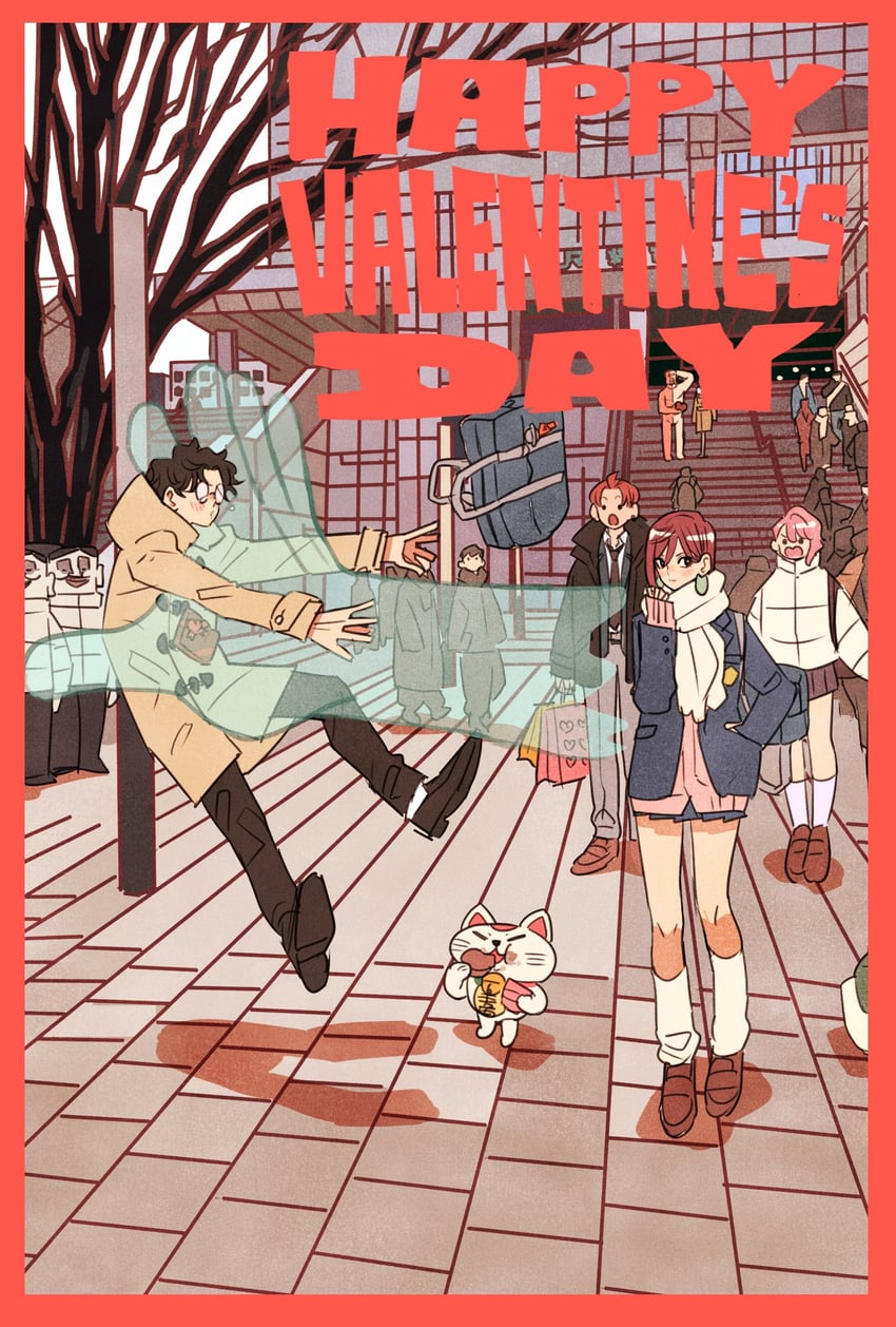 ayase momo, takakura ken, turbo granny, shiratori aira, enjoji jin, and 3 more (dandadan) drawn by takeuchi_ryousuke