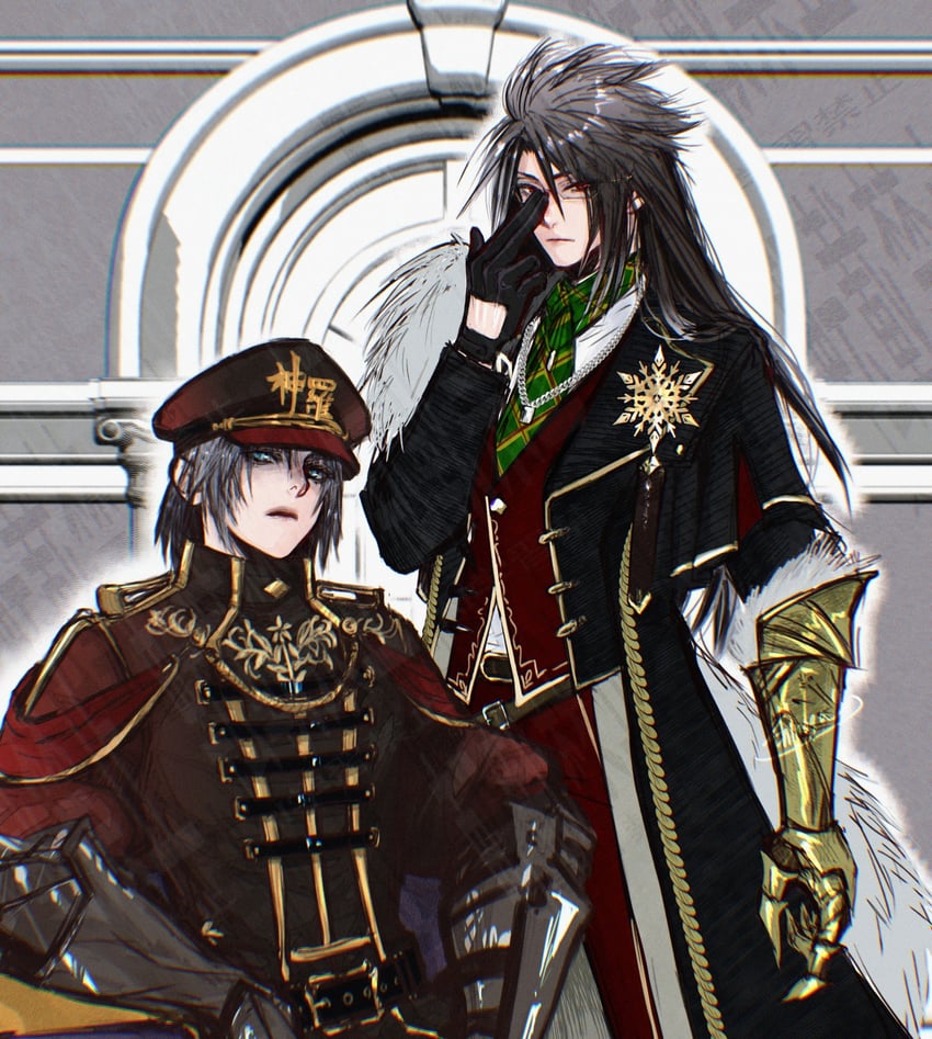 sephiroth and vincent valentine (final fantasy and 2 more) drawn by shinogu_r