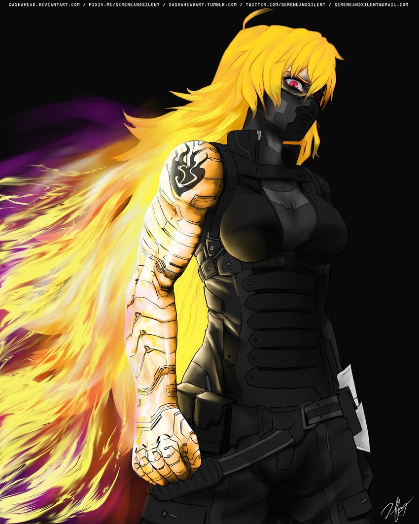 yang xiao long and winter soldier (marvel and 4 more) drawn by dashahead