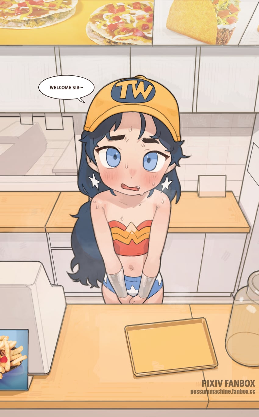 wonder woman (dc comics) drawn by possummachine